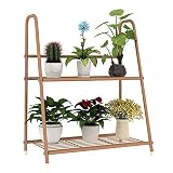 いくつかの折りたたみ植木鉢の棚の木製手すりを棚に置く多階建てのバルコニーのリビングルーム
