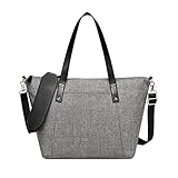CheekyTummy Baby Diaper Tote Bag with Matching Changing Pad - Best Designer Ladies Handbag (Gray) [並