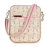 Pink Lining Out and About Mini Messenger Sam the Dalmatian Bag, Cream