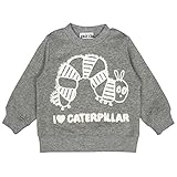 アスナロ（トップス トレーナー） はらぺこあおむし トレーナー ベビー 男の子 裏起毛 トップス 長袖90 グレー