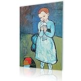 Alonlineアート – Child with Dove Pablo Picassoキャンバスの印刷( 100 %コットン、フレームなしunmounted ) 16"x23" - 41x58cm V