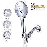 Shower Head, Aidodo 3-Settings 5'' Multi-Function Ultra-Luxury Adjustable Handheld Bathroom Rainfall
