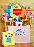 布絵本 布のおもちゃ 英語刺しゅう版布絵本　　MY ANIMAL ABC　TRAIN ピンク&MY ABC book&アクティビティトイ・ピヨピヨバード&おまけ付きハートフルギフトセット 英語教育 幼