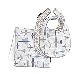 DwellStudio Flight Bib and Burp Set, Flight by DWEA0 [並行輸入品]