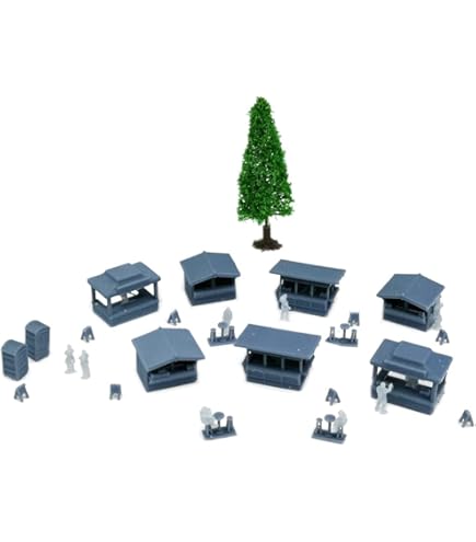 Nゲージ鉄道模型 ミニチュア風景セット Amazon | heizi ジオラマ 木 60本セット HOゲージ Nゲージ 風景