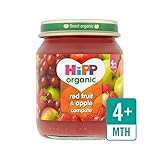 赤い果実＆リンゴのコンポートの125グラム (Hipp Organic) (x 2) - HiPP Organic Red Fruit & Apple Compote 125g (Pack of 2)