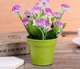人工花シミュレーションチューリップグリーン植物小さな新鮮なシミュレーション One Size パープル 542870963549