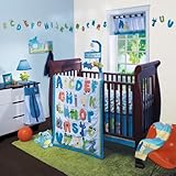 Lambs & Ivy Crib Bedding Set, Alpha Baby, 4 Piece by Lambs & Ivy [並行輸入品]