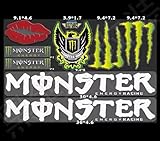モンスターエナジーステッカー モンスターステッカー オートバイステッカー オートバイ ヘルメット 車 スクーター ノートパソコン モトクロスステッカー (Green-3), 94648858068960
