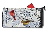 MailWraps Winter Morning Cardinal Mailbox Cover 01012 [並行輸入品]
