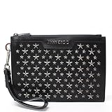 (ジミーチュウ)JIMMY CHOO『DEREK MINI デレク ミニ』 クラッチバッグ【BLACK/GUNMETAL】DEREK MINI BLS BLACK/GUNMETAL [並行輸入品]