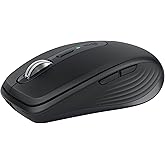 Logitech MX Anywhere 3S Compact Wireless Mouse, Fast Scrolling, 8K DPI Any-Surface Tracking, Quiet Clicks, Programmable Butto