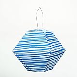 Allsop Home and Garden Soji Rhombus Shaped Solar Lantern, Stripes [並行輸入品]