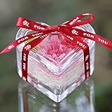 アートフォーシーズン ハート”光るバラ”ホタル 四つ葉のクローバー入り プリザーブドフラワー (ピンクカーネーション)