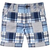 クレイジーエイト Crazy 8/ パッチワークプラッド ショーツ ネイビー ボトムスショートパンツ 18～24ヶ月【並行輸入】