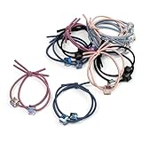 BIANHUAN ヘアゴム 大人 おしゃれ 9点 セット 髪ゴム 黒 パーツ べっ甲風 かわいい ヘアアクセサリー レディース 髪留め 髪飾り シュシュ シンプル ゴールド (12本セット)