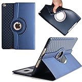 2017 New iPad 9.7インチソフトなケース、elecfanJ　傷つけ防止カバー　360度回転スタンド機能付ケース　フォリオスマートカバー　新しいアイパッド 2017　9.7インチ用　手帳型