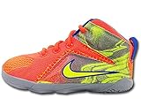 (ナイキ)NIKE LeBron VII (TD) ベビー/リトルキッズ シューズ (14cm, ハイパークリムゾンボルト) [並行輸入品]