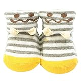 （キッズズー）kids zoo おばけボーダーソックス 12 マスタード