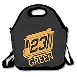 アメリカ バスケットボール選手 スポーツ お弁当バッグ ランチバッグ ベビー用バッグ One Size ブラック