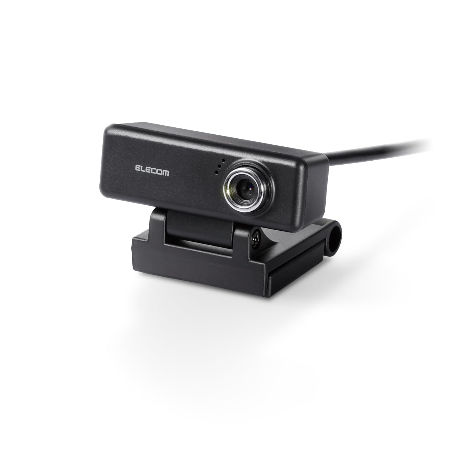 エレコム(ELECOM) WEBカメラ UCAM-C520FBBK 200万画素 HD 720p 30FPS マイク内蔵 高精細ガラスレンズ ケーブル長1.5m ブラック - 1