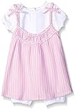 Absorba Baby Newborn Girls Seersucker Two Piece Romper Pink/White 3-6 Months [並行輸入品]