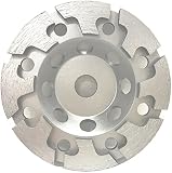 外径100mm (４インチ) ダイヤモンド研磨ホイール 乾式 ダブルカップ 取付穴径15mm プロ仕様 実績豊富！ (1)