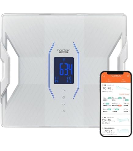 Amazon.co.jp: 体組成計 ヘルスメーター スマホ 日本製 ブラック RD