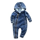 ベイビーボーイズガールかこいい着用フード付き幸運な太陽衣装ジャンパーズ服 (80, 青)