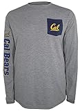 NCAA California Golden Bears Men 's Extra Point Long Sleeve Tee、XXL、クールグレーヘザー