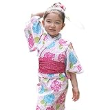 浴衣 子供 セット キッズ ベビー ドレス サンドレス セパレート 花柄 帯セット Pinky Flash アジサイ赤 80cm 3357090607RE80