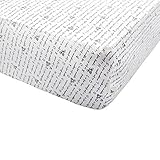 Burt's Bees Baby Alphabet Bee Print Fitted Crib Sheet - Blueberry by Burt's Bees Baby [並行輸入品]