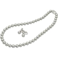 Amazon | [咲屋] 貝パール ネックレス セット 8mm 42cm 40cm