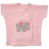 【未熟児】【低出生体重児】【早産児】【NICU】用 ベビー服： 半袖トップス ピンクエレファント (1360～2700g)