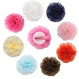 Oujyo 　子供ヘアクリップ　ヘアピン　お花可愛い　カラフル８点セット　8個セット　出産祝い　内祝い　誕生日　プレゼント　ギフト　三五七　お宮祭り