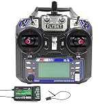 Flysky FS-i6 6CH 2.4GHz AFHDS RCトランスミッター FS-iA6Bレシーバー付き RCマルチローター ヘリコプター 飛行機 グライダー クアッドコプター用 (モデル_2)