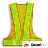 SHAIEN 3M 安全ベスト 反射ベスト 交通警備 夜間 警備 誘導 ガードマン 工場 工事現場用 調節可能 大人用 蛍光 調節可能な安全ベスト 夜間 作業服　ジョギング スポーツ 自転車 男女兼用