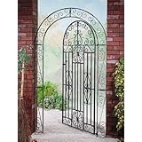 アルミ門扉 リージェント・アーチ(枠付) 埋込仕様 片開き つりもと:左