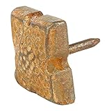 A29 Hand Forged Iron Square Notched Clavos/ Nails, Rust Finish, Set of 4 [並行輸入品]