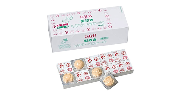 Amazon Qbb 学校給食 型抜き 型抜き レアチーズケーキ いちご 15g 40個入 Qbb キュービービー 食品 飲料 お酒 通販