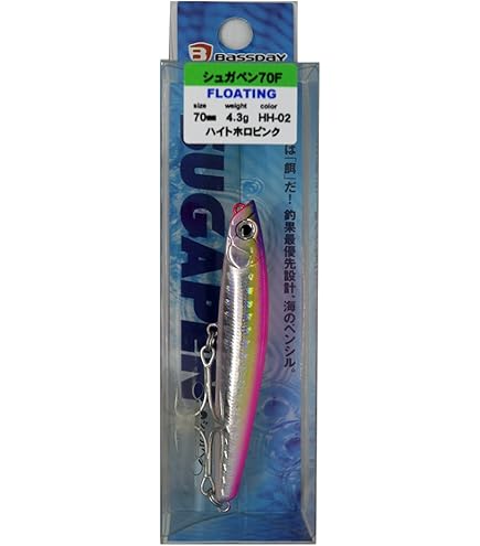 Amazon.co.jp: Bassday(バスデイ) ルアー シュガペン 95F P-370 ピンク