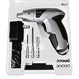 LOWYA （ロウヤ） boltz 電動ドライバーセット 充電式 小型 六角 プラス マイナス 12種類 ドライバー シルバー
