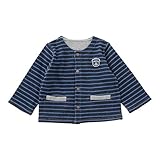 (チャックル) chuckle *ボンシュシュ*ボーダーカーディガン ブルー 95cm P3340-95-31