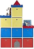 Altra Furniture 9-Bin Kids Storage Unit with Castle Theme [並行輸入品]