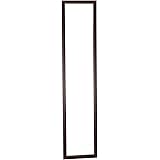 不二貿易 姿見 壁掛けミラー 高さ120cm ブラウン 木製 飛散防止 10524