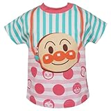2014年 夏物 アンパンマン ストライプボーダープリント 半袖Ｔシャツ ANPANMAN ピンク◇95cm