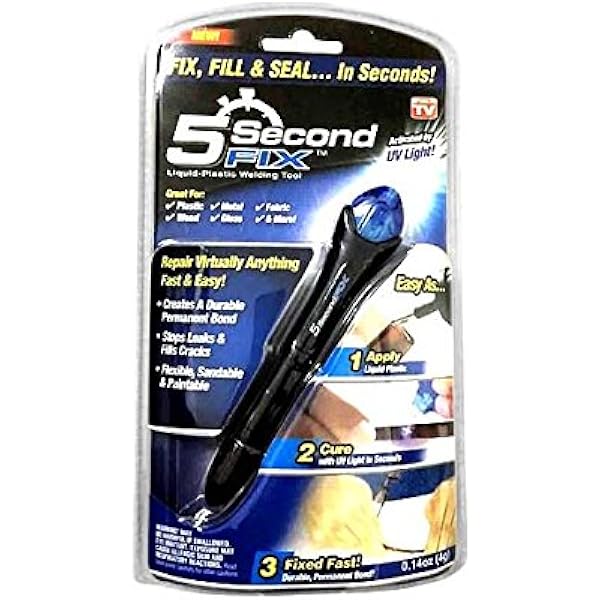 Amazon Miracle フィックス ライト 透明接着剤 紫外線 5秒 固まる 金属 木材 プラスチック ガラス 破損 キズ 補修 修理 Mc 5second Lancome 塗料 接着剤