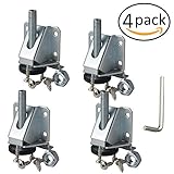 d.h.s. Heavy Duty Leveler脚 – 600 lb。容量 4 Levelers シルバー LCG-HCLK-STL-4