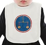 Medieval zodiac libra ネクタイを有する有機ビブ Medium