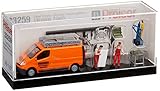 Preiser 33259オペルVivaro Cargo Van &アクセサリーAssembled with 2 figures , Schuler heizungsbau (オレンジ、ブラック、ドイツレタリング)Hoスケールモデル